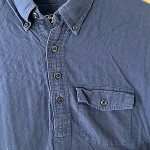 Pullover Polo woven Shirt - abercrombie - Navy - Small - 99% Ctn 1% elastic